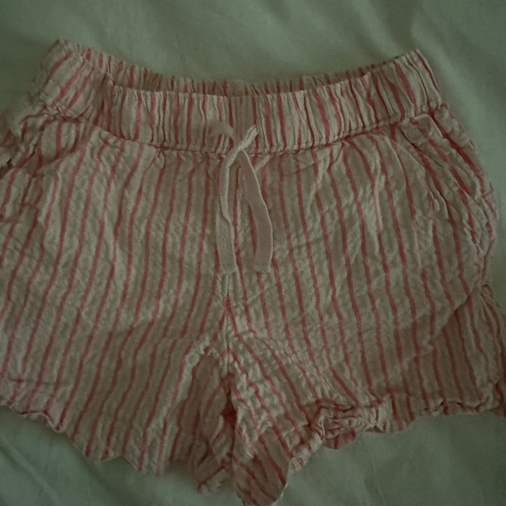 Vineyard Vines Girls Pink Seersucker Shorts size Medium